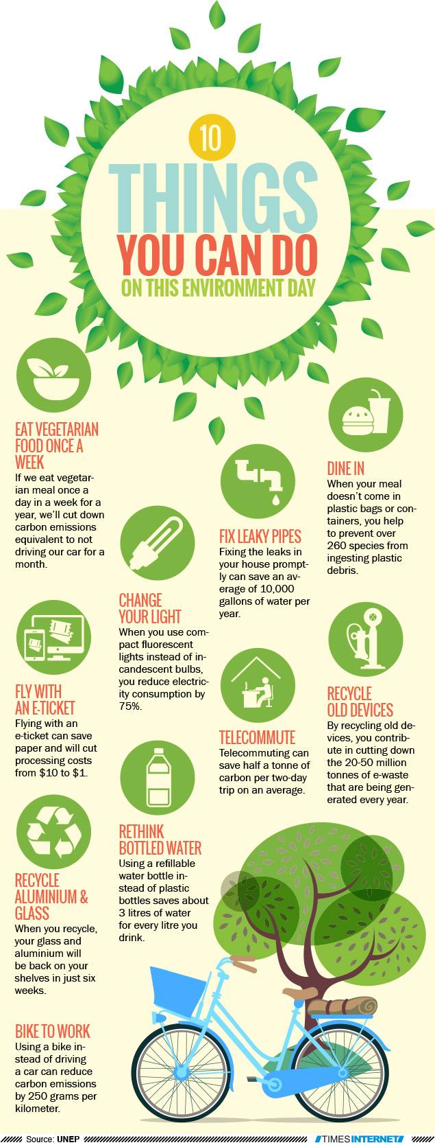 Infographic - 10 must dos on World Environment Day